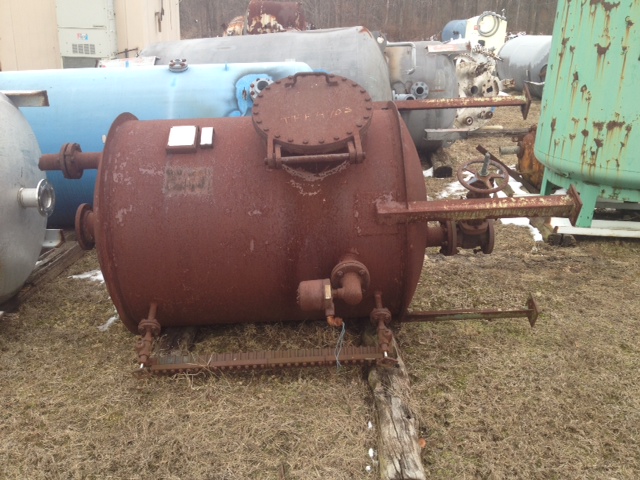 470 Gallon Carbon Steel Tank.  Hydro tested to 3 psig.  Openings: Side - (1) 18